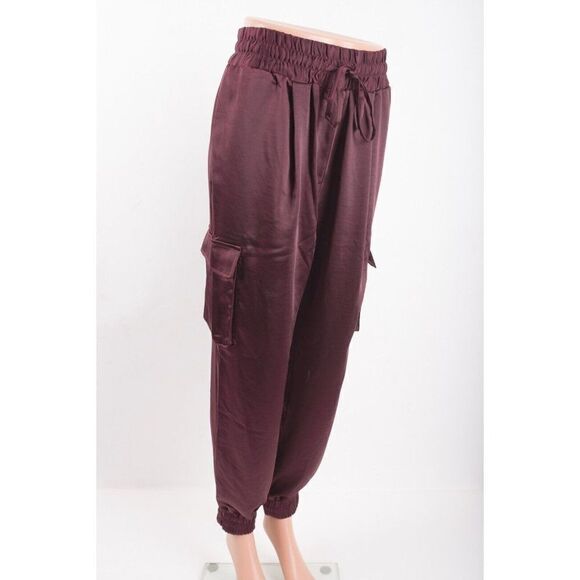 Joe's Jeans Darya Jogger Pants Cargo Womens S Drawstring Waist Zinfandel NWT - Picture 3 of 9